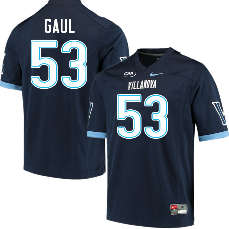 Villanova Wildcats #53 Michael Gaul College Football Jerseys Stitched-Navy